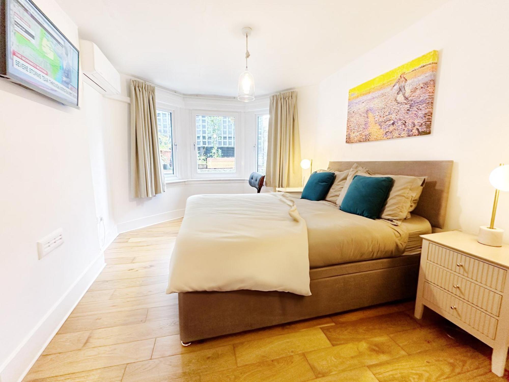 Modern Flat With King Bed, Garden & Outdoor Dining Apartamento *